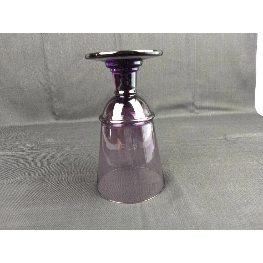 Waterford Crystal Great Room Water Goblet Darjeeling Series Amethyst Purple Logo